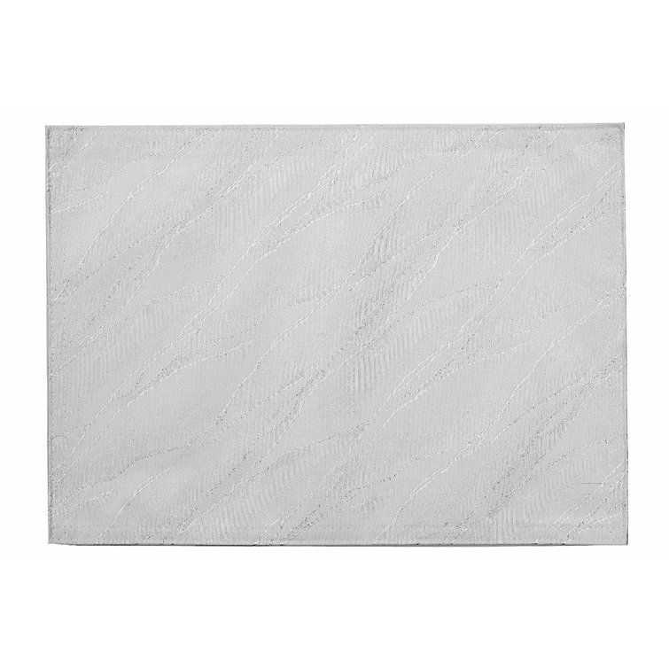 iHcasadécor White Marble Placemat With Lurex Set Of 12 Wayfair